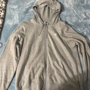 Nike grey zip up hoodie